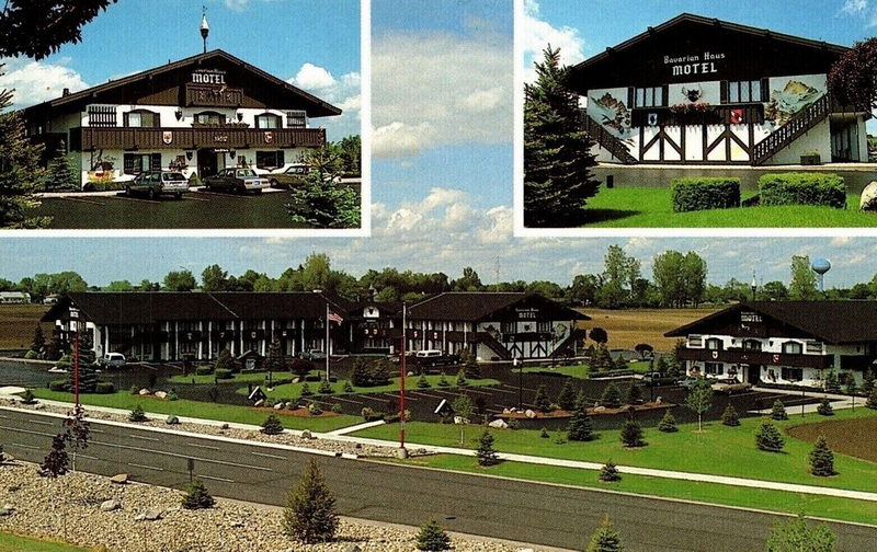 Bavarian Haus Motel - Postcard